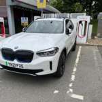 BMW iX3 Tesla charging